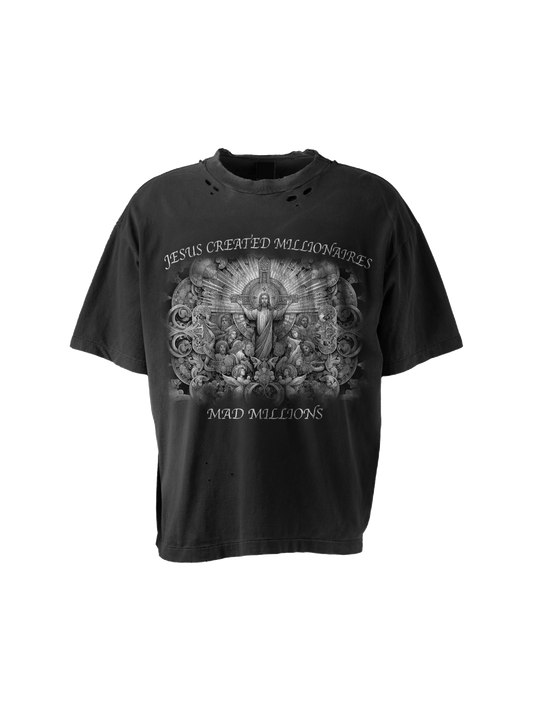 MM JESUS BLACK TEE